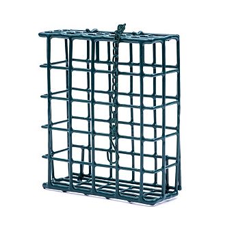 Mekkapro Suet Wild Bird Feeder With Hanging Metal Roof, Two Suet Capacity, (single)