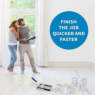 Precision Defined Paint Roller Replacement Covers For Roller Brushes 4-inch 6-pack (1/2-inch Nap)