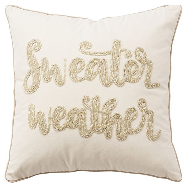 Rizzy Home Poppy Down Filled Pillow