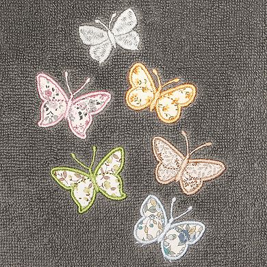 Linum Home Textiles Turkish Cotton Mariposa 3-piece Embellished Towel Set