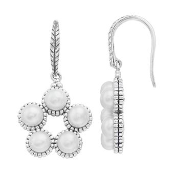 SIRI USA by TJM Sterling Silver Freshwater Cultured Pearl Earwire Earrings