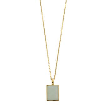 SIRI USA by TJM Octagon Cut Jade Pendant Necklace