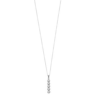 SIRI USA by TJM Sterling Silver Freshwater Cultured Pearl Linear Pendant Necklace