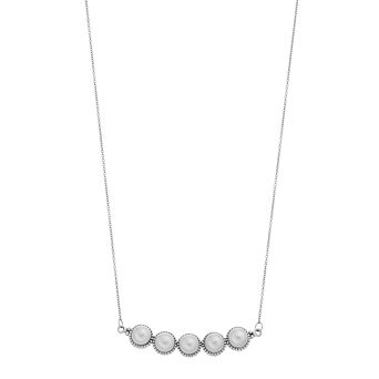 SIRI USA by TJM Sterling Silver Freshwater Cultured Pearl Bar Necklace