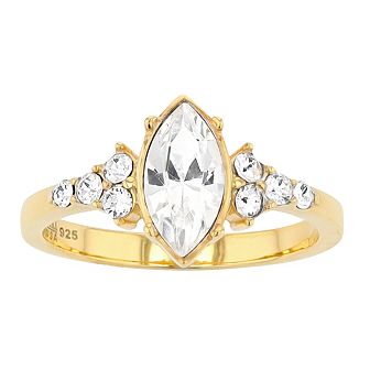 SIRI USA by TJM Marquise Cut Crystal Ring