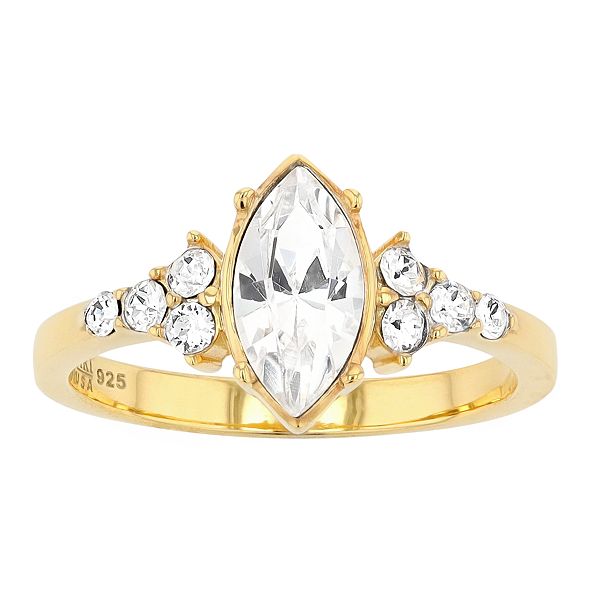 SIRI USA by TJM Marquise Cut Crystal Ring