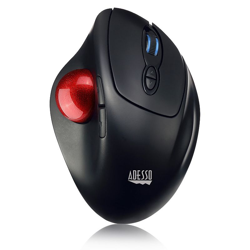 Adesso iMouse T30 Wireless Programmable Ergonomic Trackball Mouse, Multicol