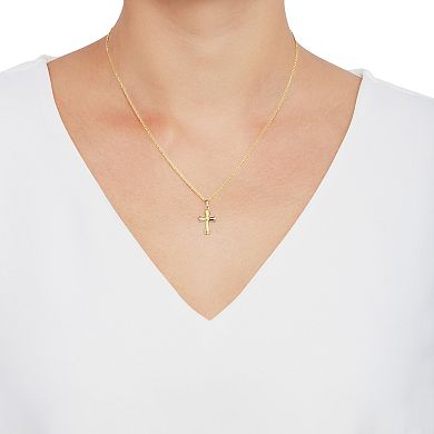 Everlasting Gold 10k Gold Cross Pendant