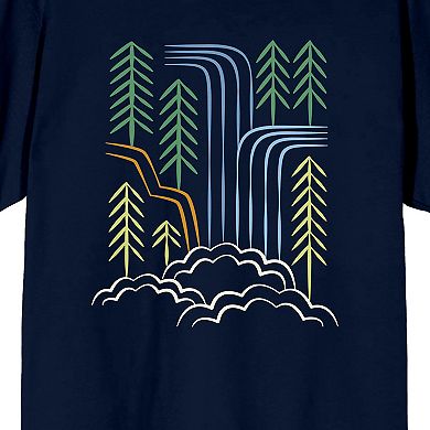 Men's Adventure Society Waterfall Vacation Tee