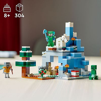 LEGO Minecraft The Frozen Peaks 21243 Building Toy Set