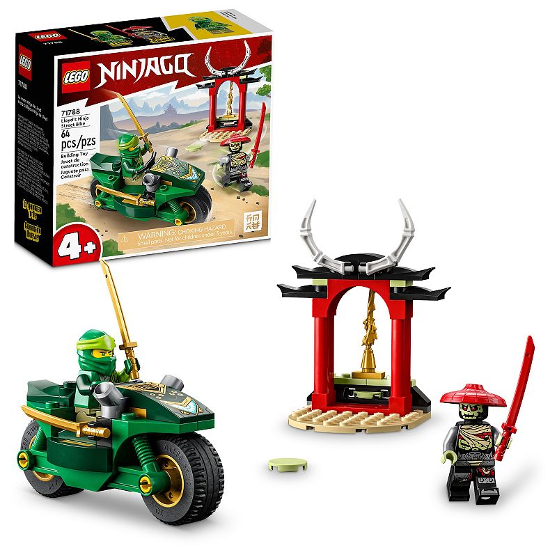 LEGO NINJAGO Lloyd’s Ninja Street Bike 71788 Building Toy Set, Multicolor