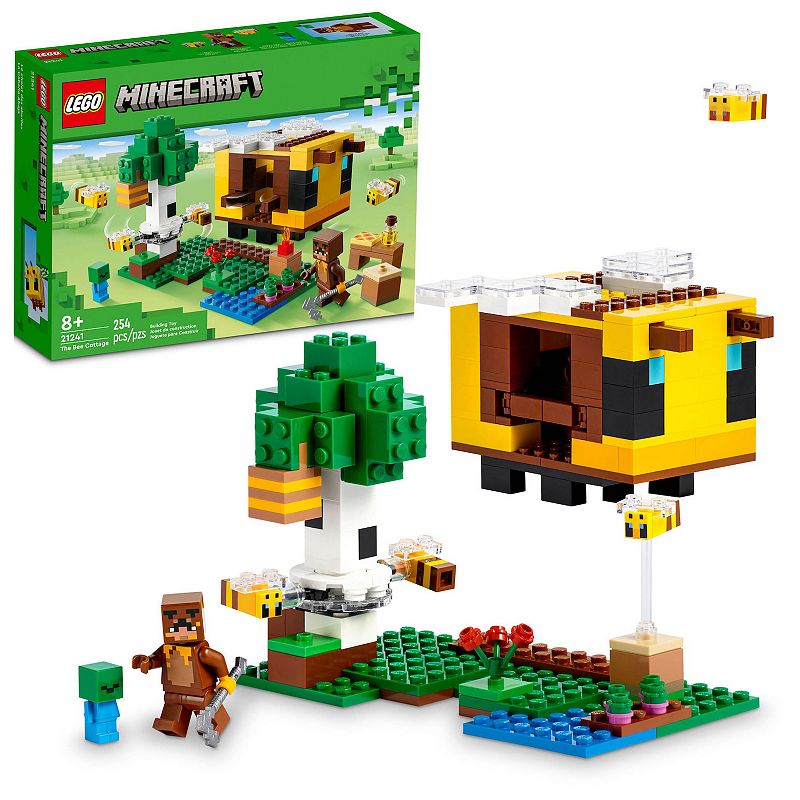 LEGO Minecraft The Bee Cottage 21241 Building Toy Set, Multicolor