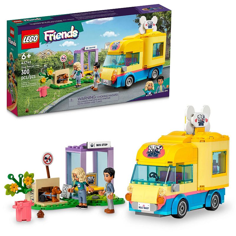 LEGO Friends Dog Rescue Van 41741 Building Toy Set, Multicolor