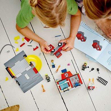 LEGO City Fire Station and Fire Truck 60375 Building Toy Set