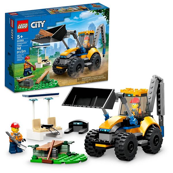 Regnbue Etna tricky LEGO City Construction Digger 60385 Building Toy Set