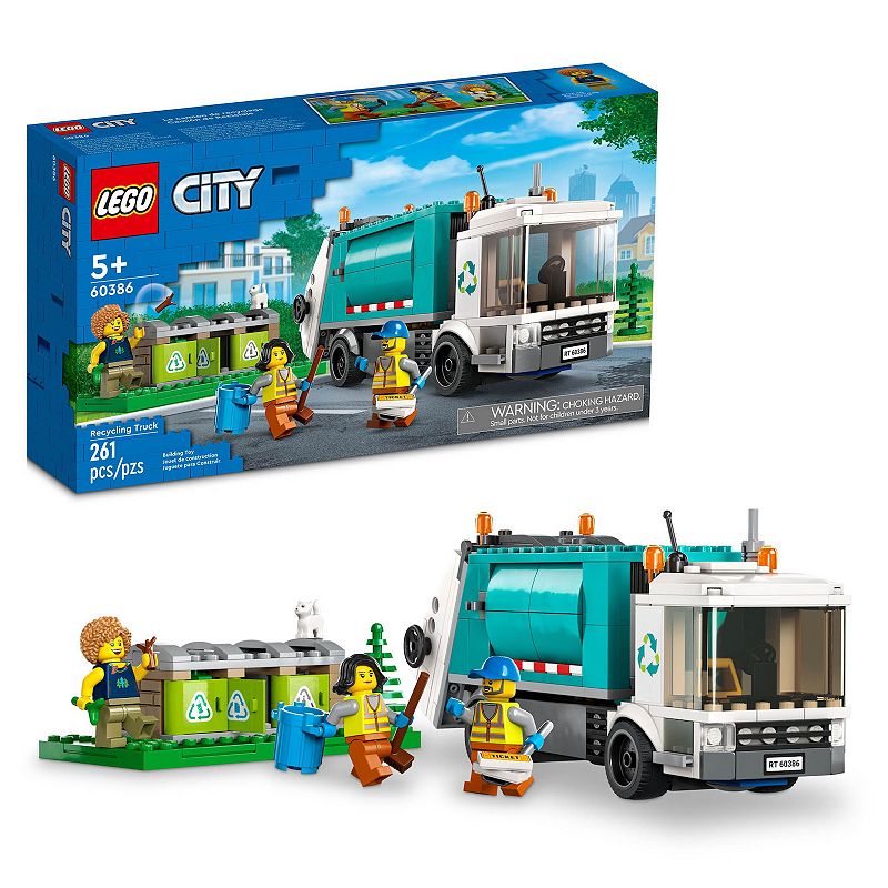 LEGO City Recycling Truck 60386 Building Toy Set, Multicolor