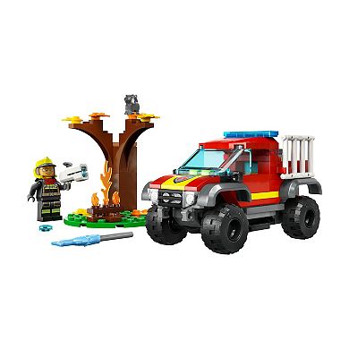 LEGO City 4x4 Fire Truck Rescue 60393 Building Toy Set