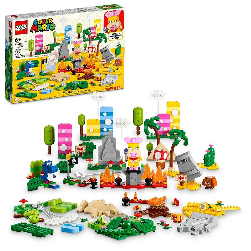 LEGO Super Mario Creativity Toolbox Maker Set Building Toy Set 71418, Multi