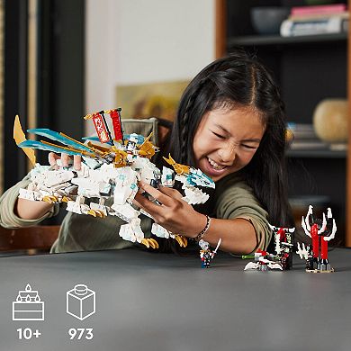 LEGO NINJAGO Zane’s Ice Dragon Creature 71786 Building Toy Set