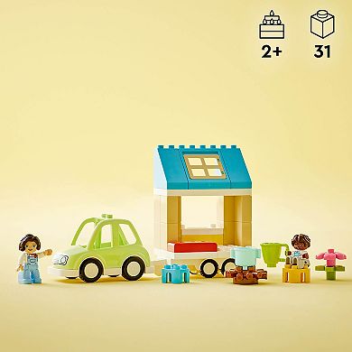 LEGO DUPLO Town Family House on Wheels 10986 Building Toy Set
