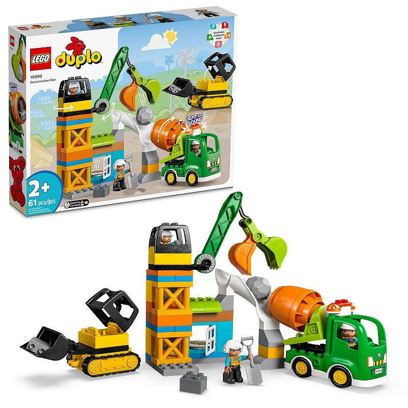 LEGO DUPLO Town Construction Site 10990 Building Toy Set, Multicolor