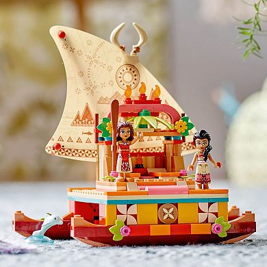 LEGO Disney Moana’s Wayfinding Boat 43210 Building Toy Set