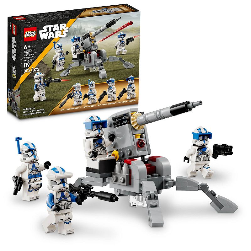 LEGO Star Wars 501st Clone Troopers Battle Pack 75345 Building Toy Set, Mul
