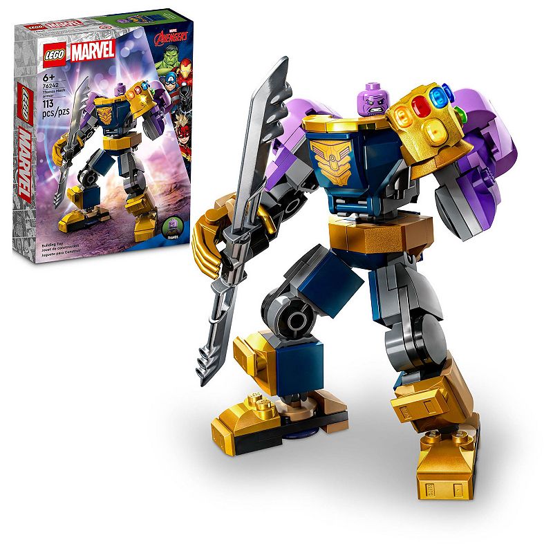 LEGO Marvel Thanos Mech Armor 76242 Building Toy Set, Multicolor
