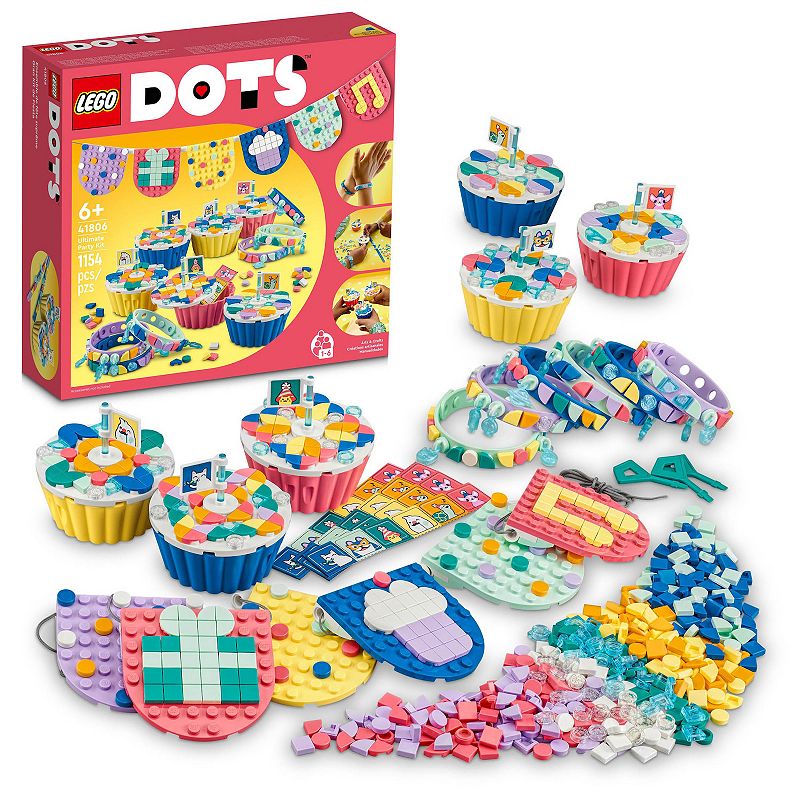 LEGO DOTS Ultimate Party Kit 41806 DIY Craft Decoration Kit, Multicolor