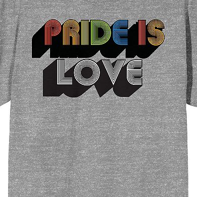 Men's Pride Rainbow Pride Is Love Tee