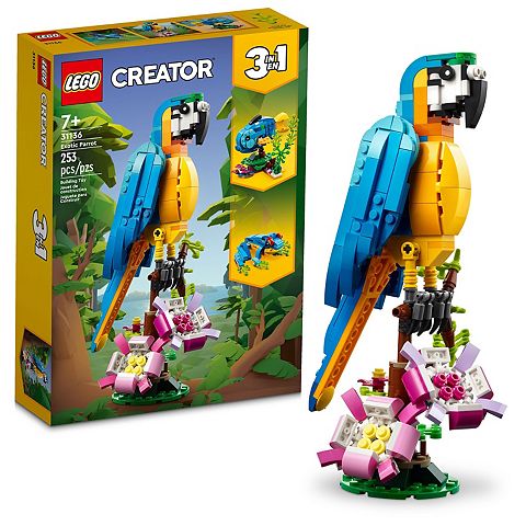 Детские конструкторы Lego Creator Exotic Parrot 31136 Building Toy Set (253 Pieces)
