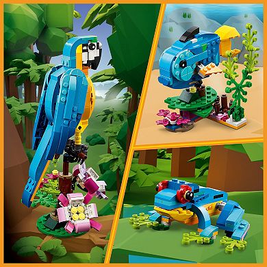 Lego Creator Exotic Parrot 31136 Building Toy Set (253 Pieces)