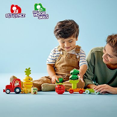 Lego DUPLO My First Fruit and Vegetable Tractor 10982 Building Toy Set (19 Pieces)
