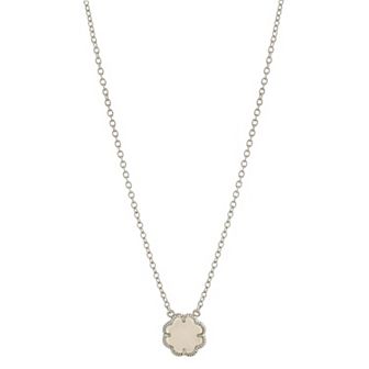 MC Collective Mother-of-Pearl Flower Medallion Necklace