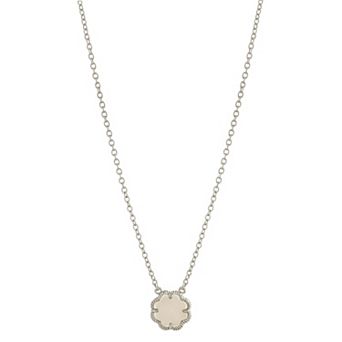 MC Collective Mother-of-Pearl Flower Medallion Necklace