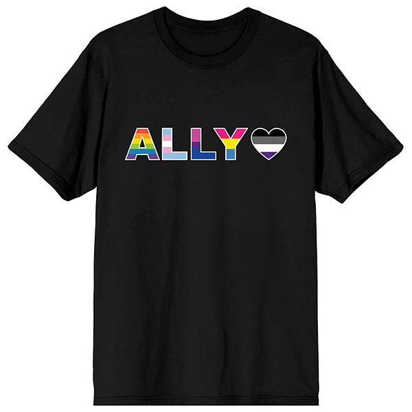 Men's Pride Ally Black Tee