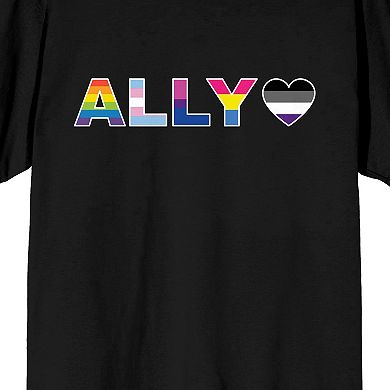 Men's Pride Ally Black Tee