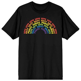 Men's Pride Love Unity Peace Tee