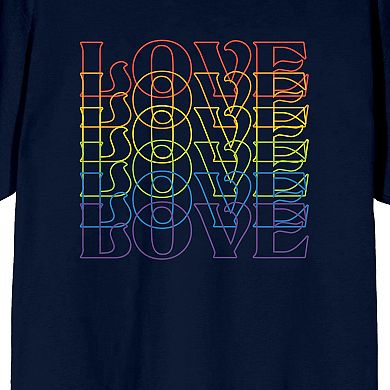 Men's Pride Love Repeated Tee