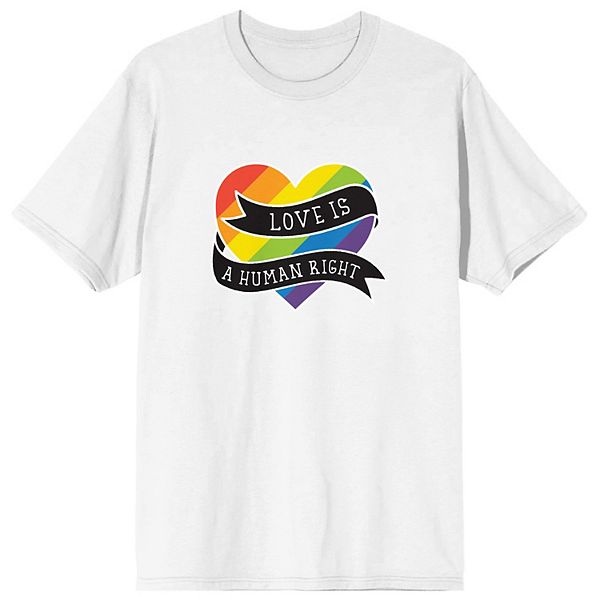 Men's Pride Love Is A Human Right Tee