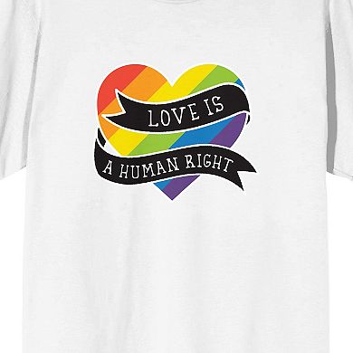 Men's Pride Love Is A Human Right Tee
