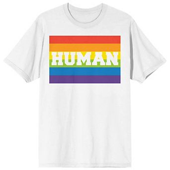 Men's Pride Flag Human Tee