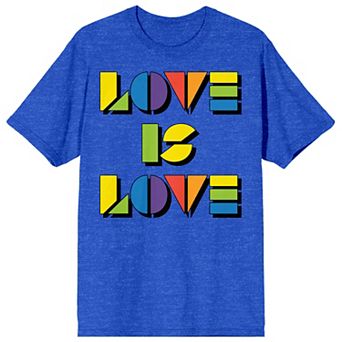 Men's Pride Rainbow Love Is Love Tee