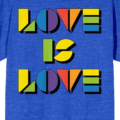 Men's Pride Rainbow Love Is Love Tee