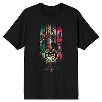 Men's DC Comics Black Adam Justice Society Character Tee