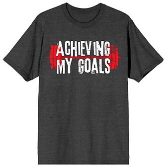 Men's Gym Culture Red Barbell Tee