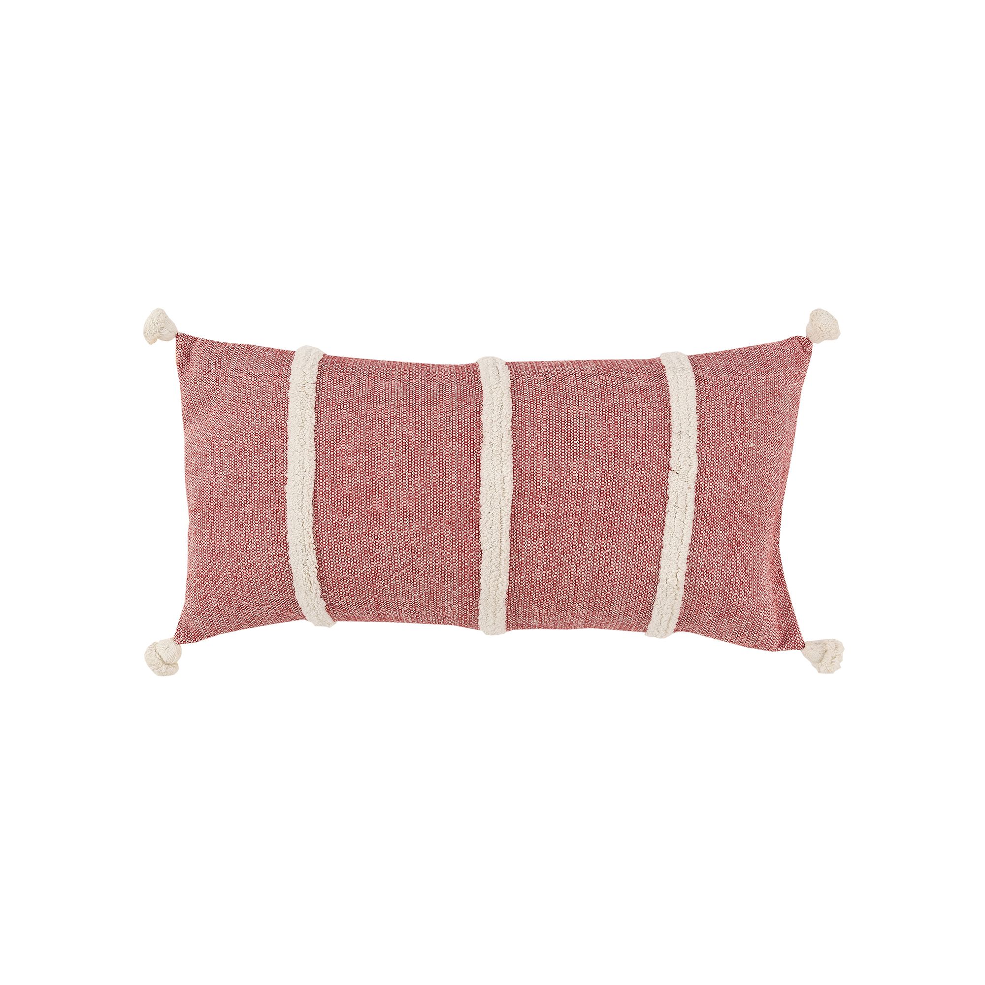Rizzy Home Ayan Down Filled Pillow, Red