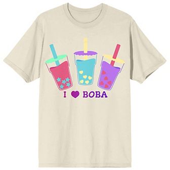 Men's Bobadorable I Love Boba Tea Tee