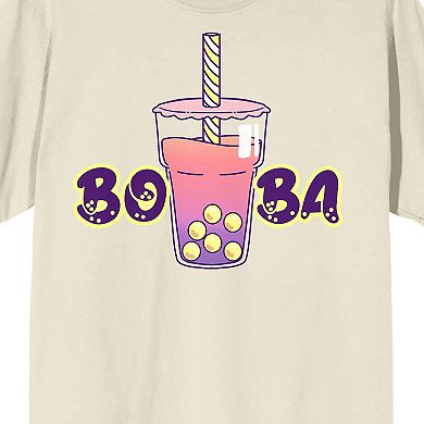Men's Bobadorable Pink & Purple Boba Drink Tee