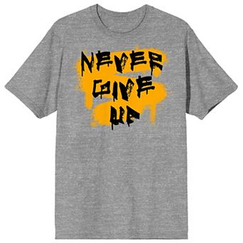 Men's Gym Culture Never Give Up Tee